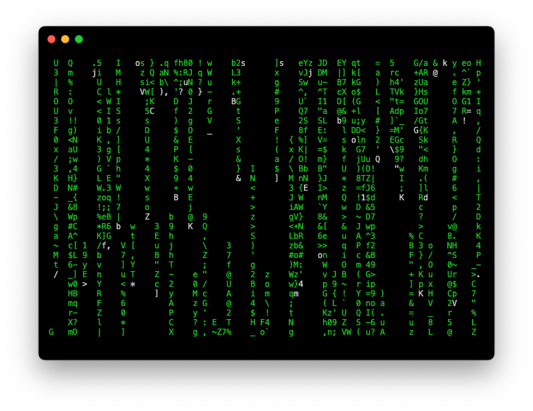 Terminal Matrix Example Visualization